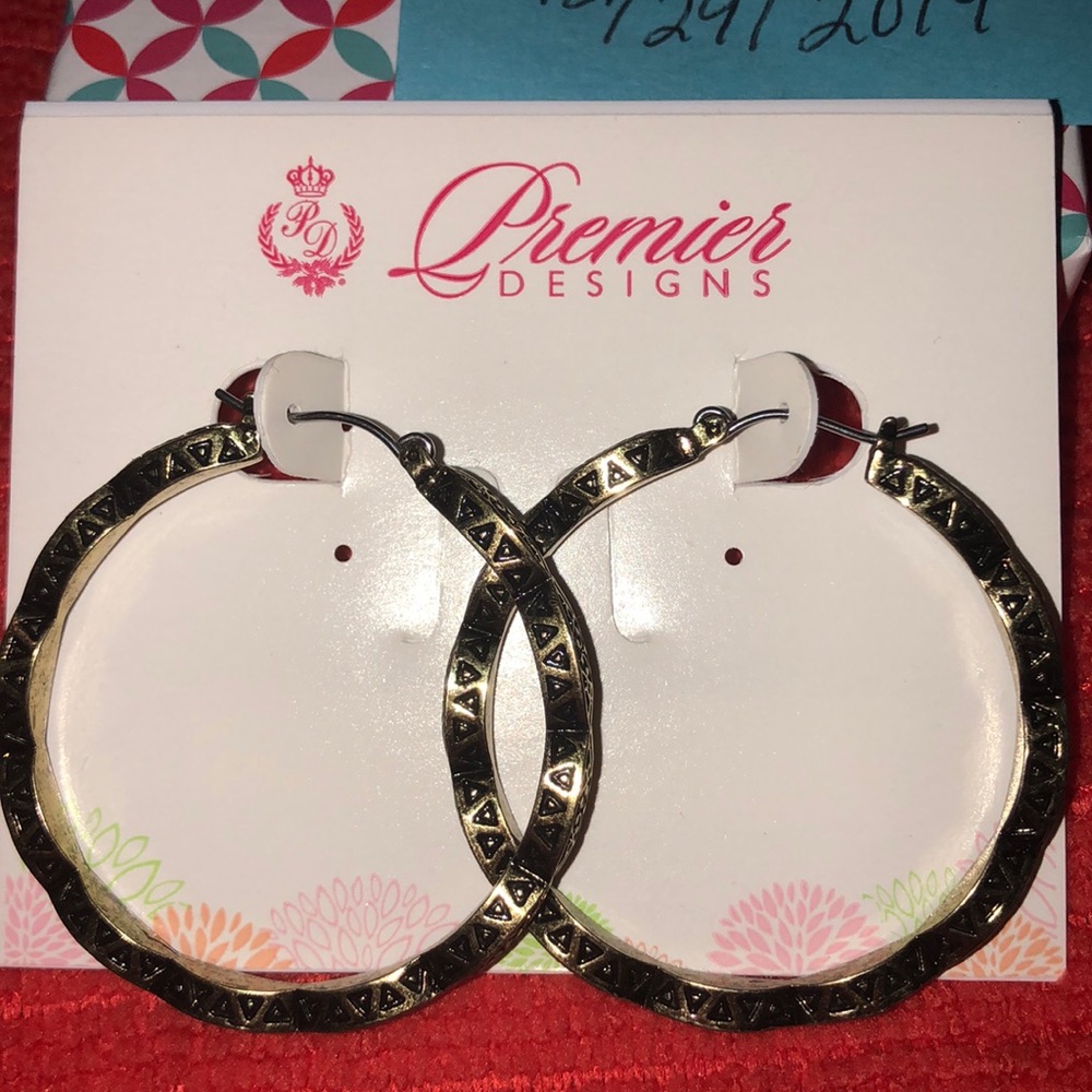 Premier Designs “Tuscany” Earrings - Brass